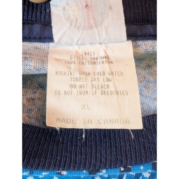 Vintage Star Wars Chewbacca AOP Blue Cotton Single Stitch Tee UBI 90s XL Wookie - Picture 7 of 9